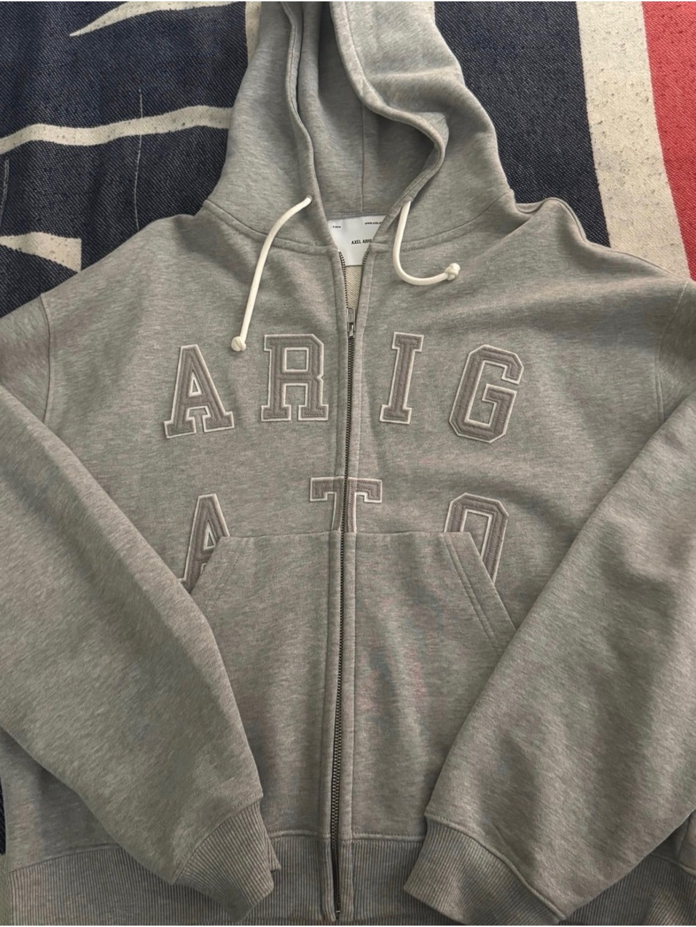 Axel Arigato Gray ARIGATO Logo Hoodie RTW